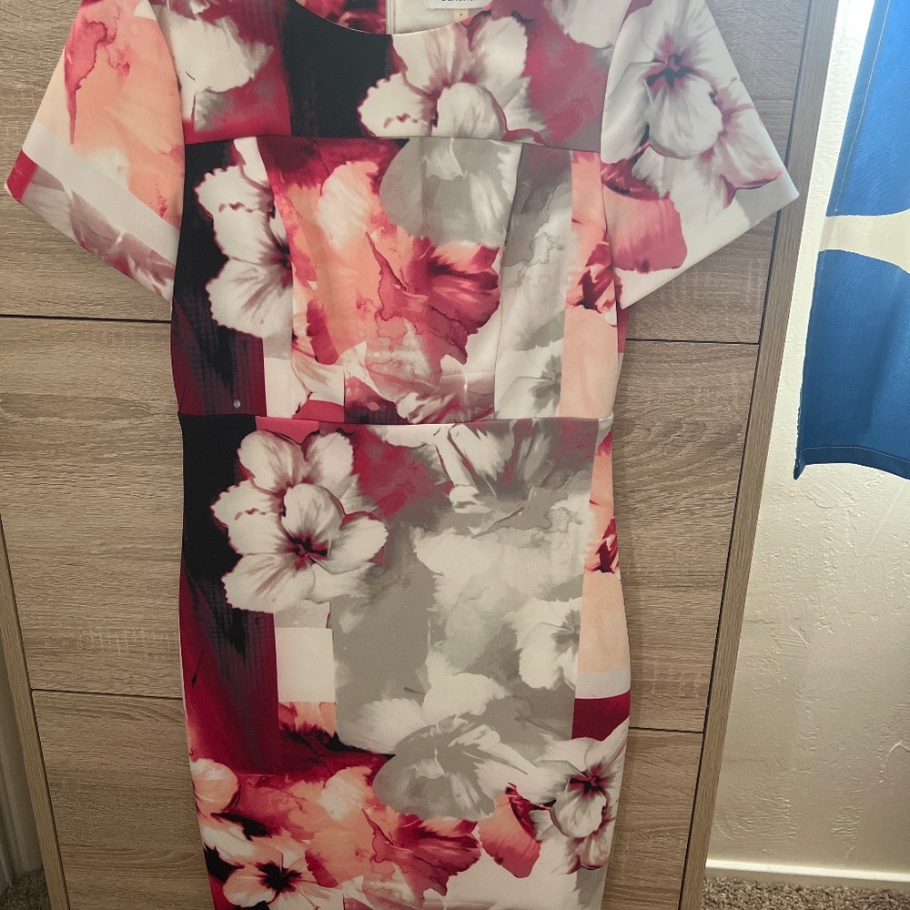 Calvin Klein flower design dress